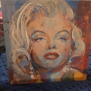 Colorful Pop Art Portrait Canvas - Multicolor